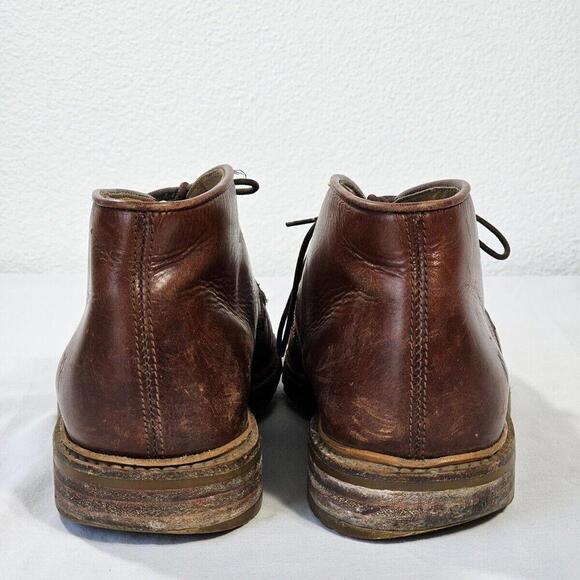 Frye Leather Brown Lace Up Oxford Chukka Ankle Boots Men\'s Size US 10.5 D main image 5